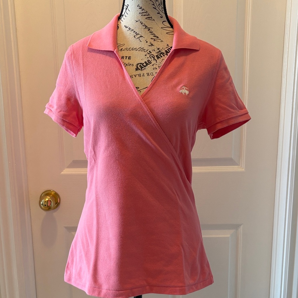 Brooks Brothers Coral Wrap Polo Shirt